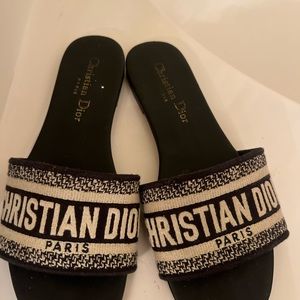 Christian Dior Canvas Slides